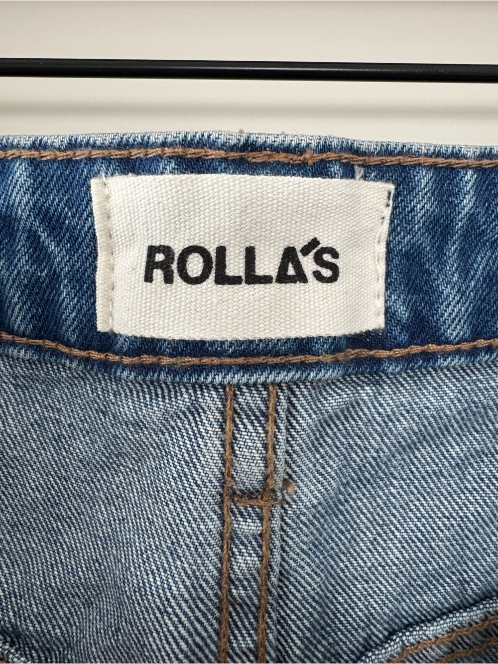 ROLLA'S Wide Leg High-Rise Jeans - Medium Blue - Picture 4 of 5